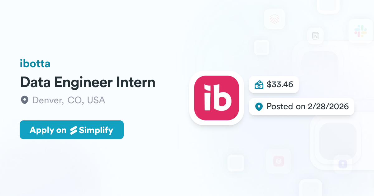 Data Engineer Intern Ibotta Simplify Jobs data-engineer-intern-ibotta-simplify-jobs